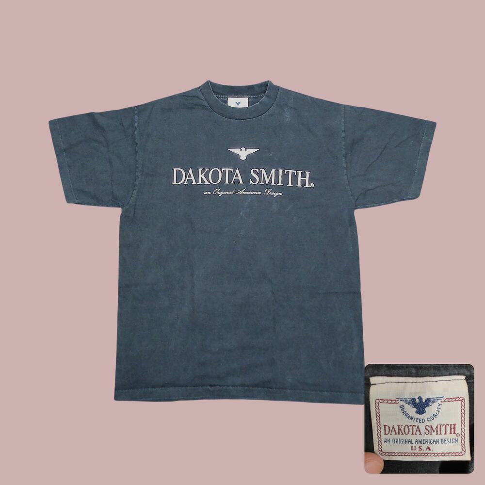 Dakota Smith Vintage 90s Faded Grunge Eagle T-Shirt Single Stitch Mens XL